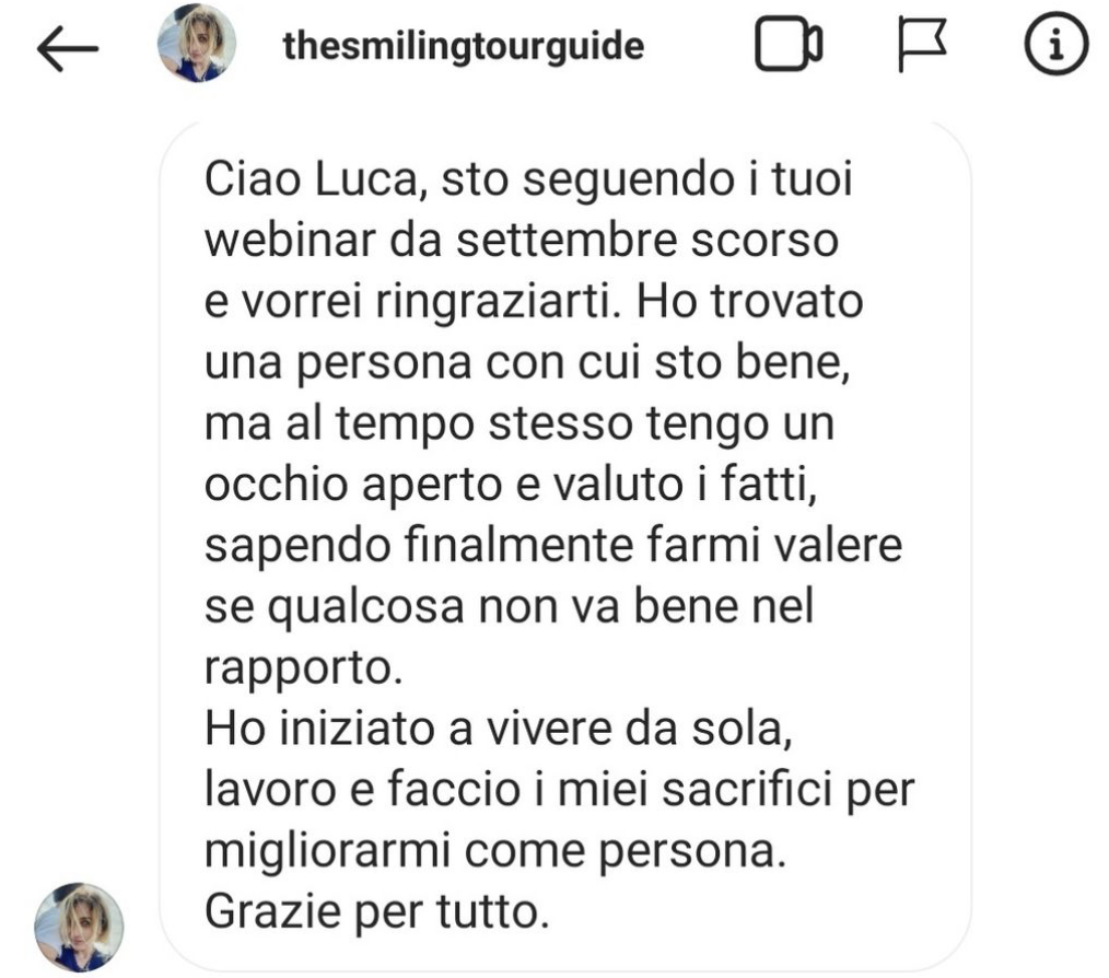 Testimonianza Instagram 11