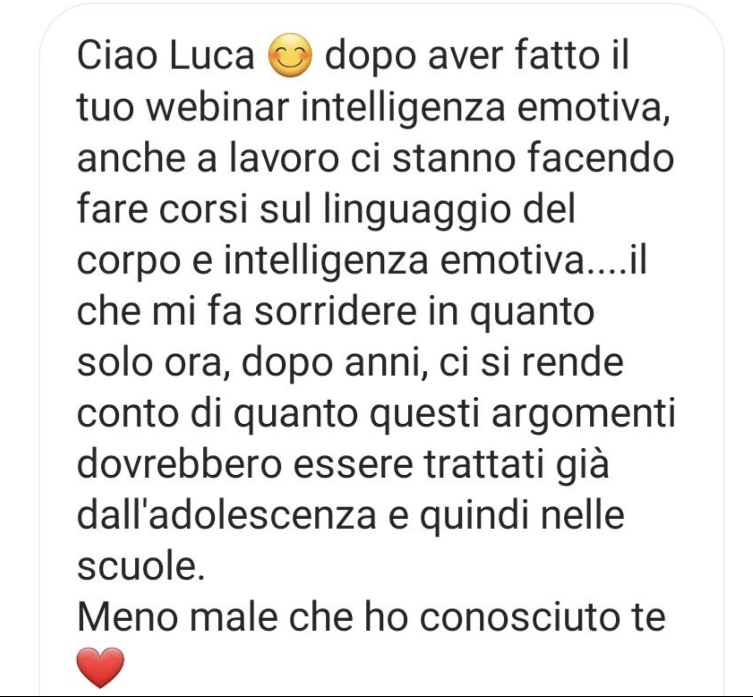 Testimonianza Instagram 9