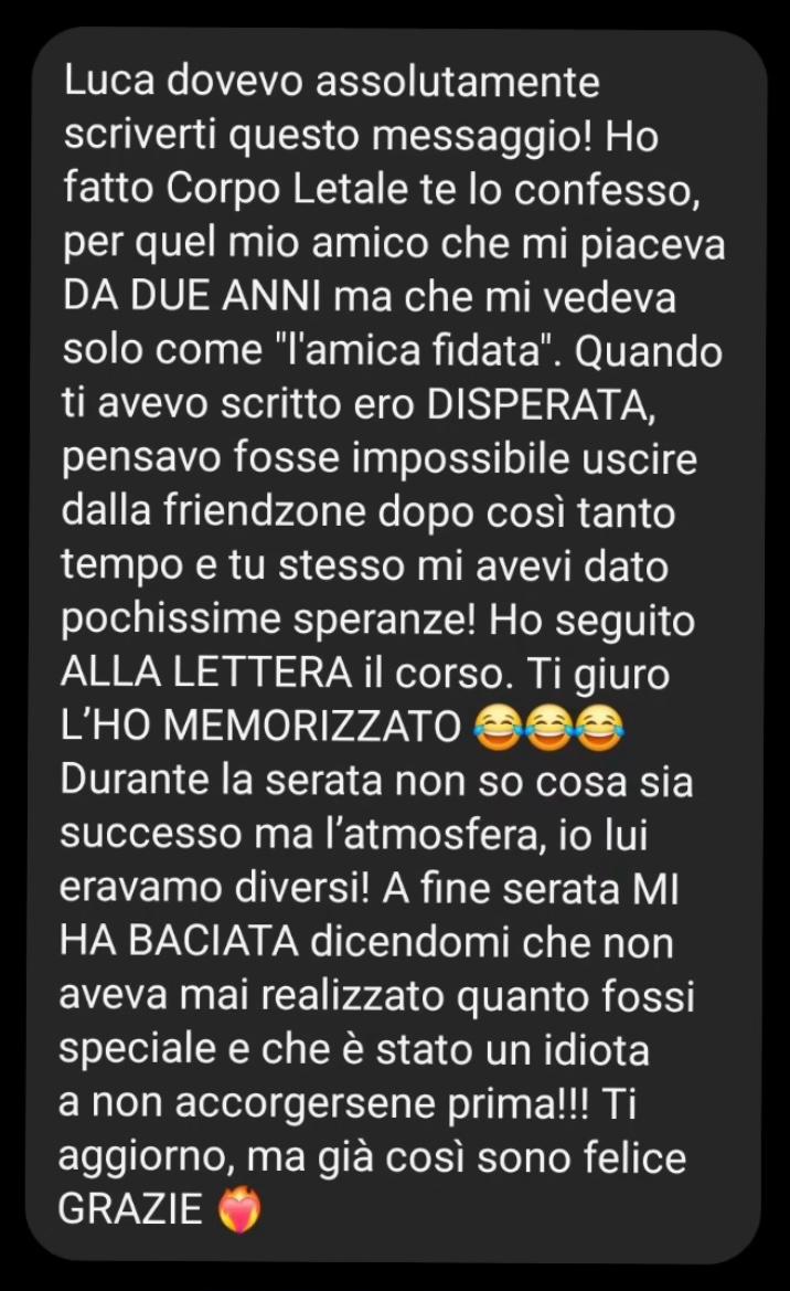 Testimonianza Instagram 1