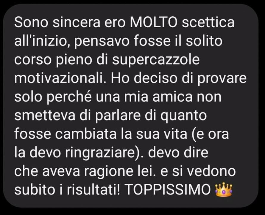 Testimonianza Instagram 1