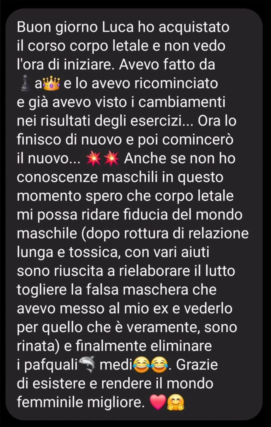 Testimonianza Instagram 1