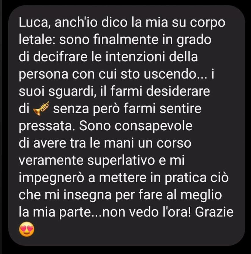 Testimonianza Instagram 1