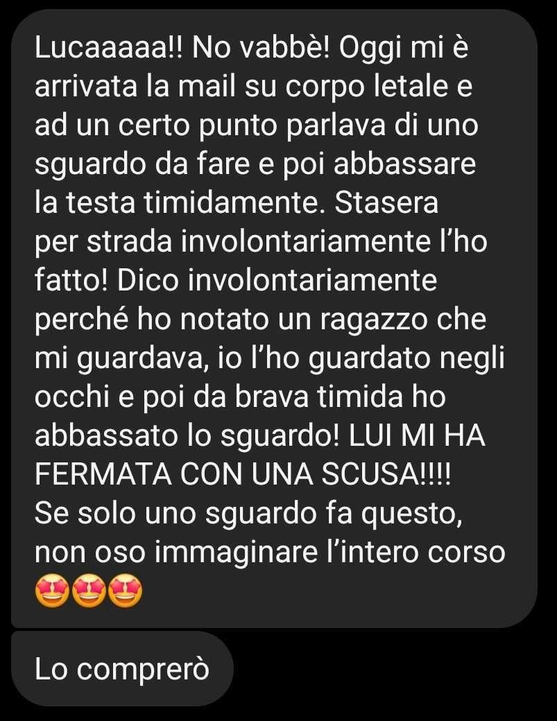 Testimonianza Instagram 1