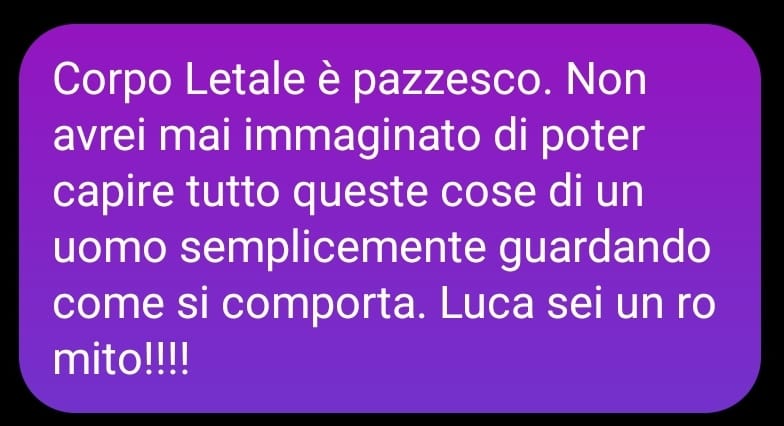 Testimonianza Instagram 1