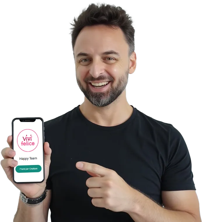 Luca with Happy Team