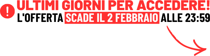 Ultimi giorni per accedere